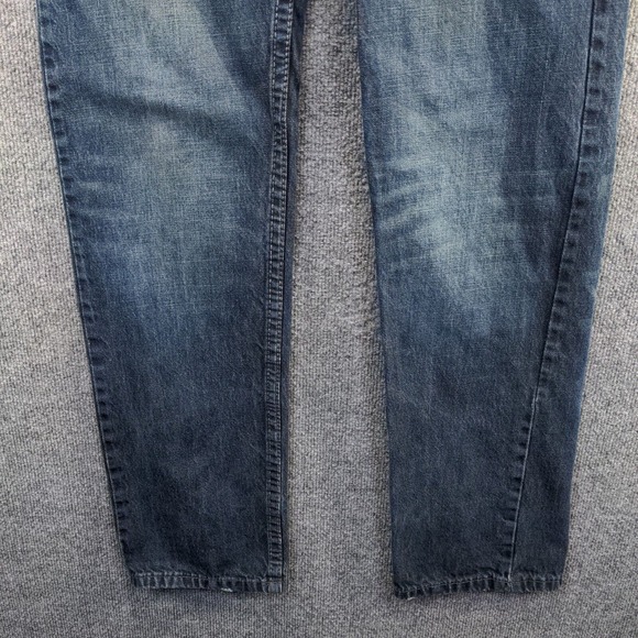 Project Mayhem Men's Straight Jeans Blue 32x32 Dark Wash Denim 5-Pocket - Picture 4 of 11